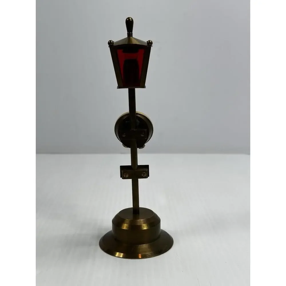 Vintage Pontifa Lever Alarm 17 Jewel Swiss Watch Lamppost Working Clock & Light‎
